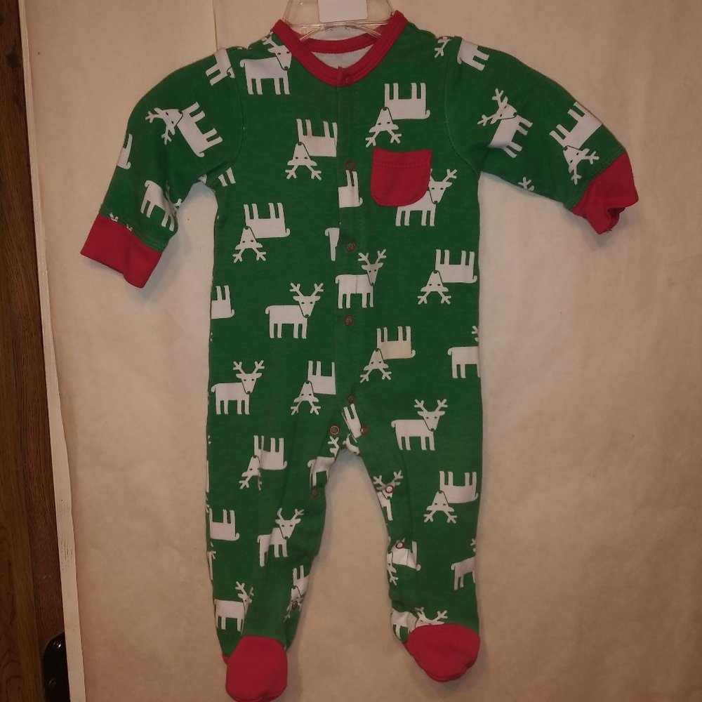 Offspring Christmas baby onesie pajamas Size 9M